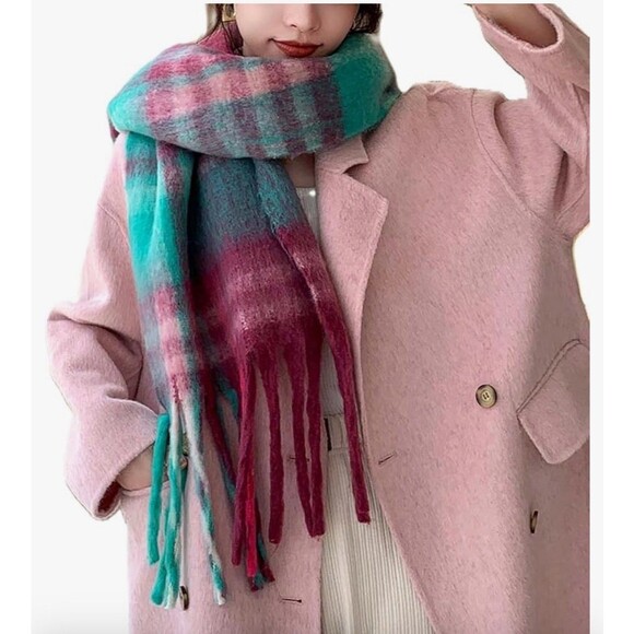 Winter Women Warm Scarf Long Shawl Large Scarf Cold Weather Thick Blanket wrap - Picture 2 of 10